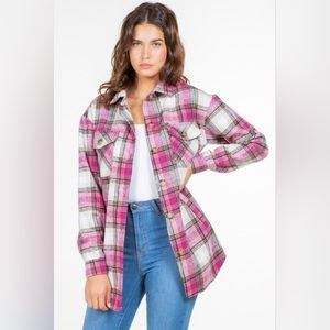 Premium Quality Heavy Weight Soft Knit Button Down 4 Pocket Shacket poly span